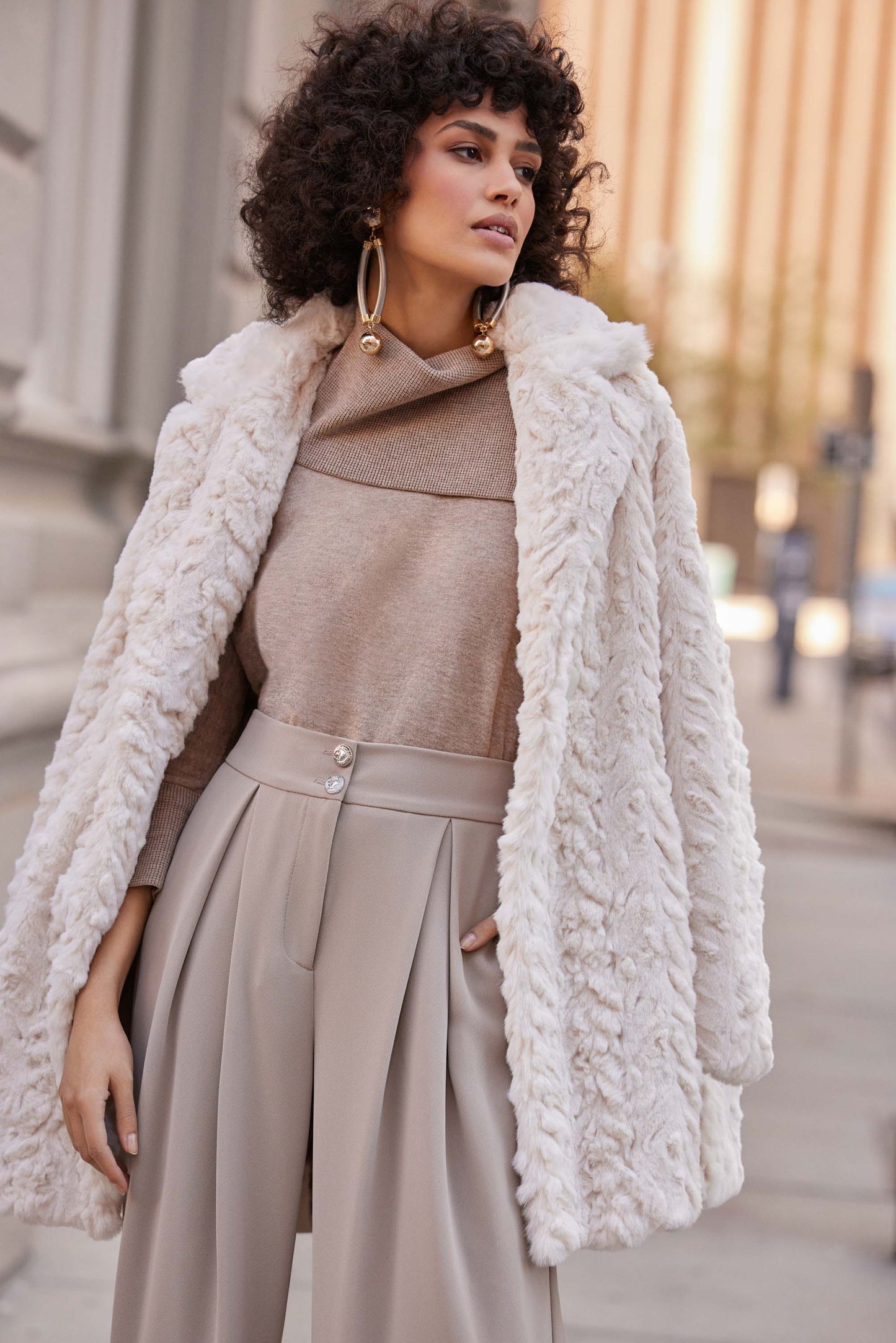 Faux Fur Coat