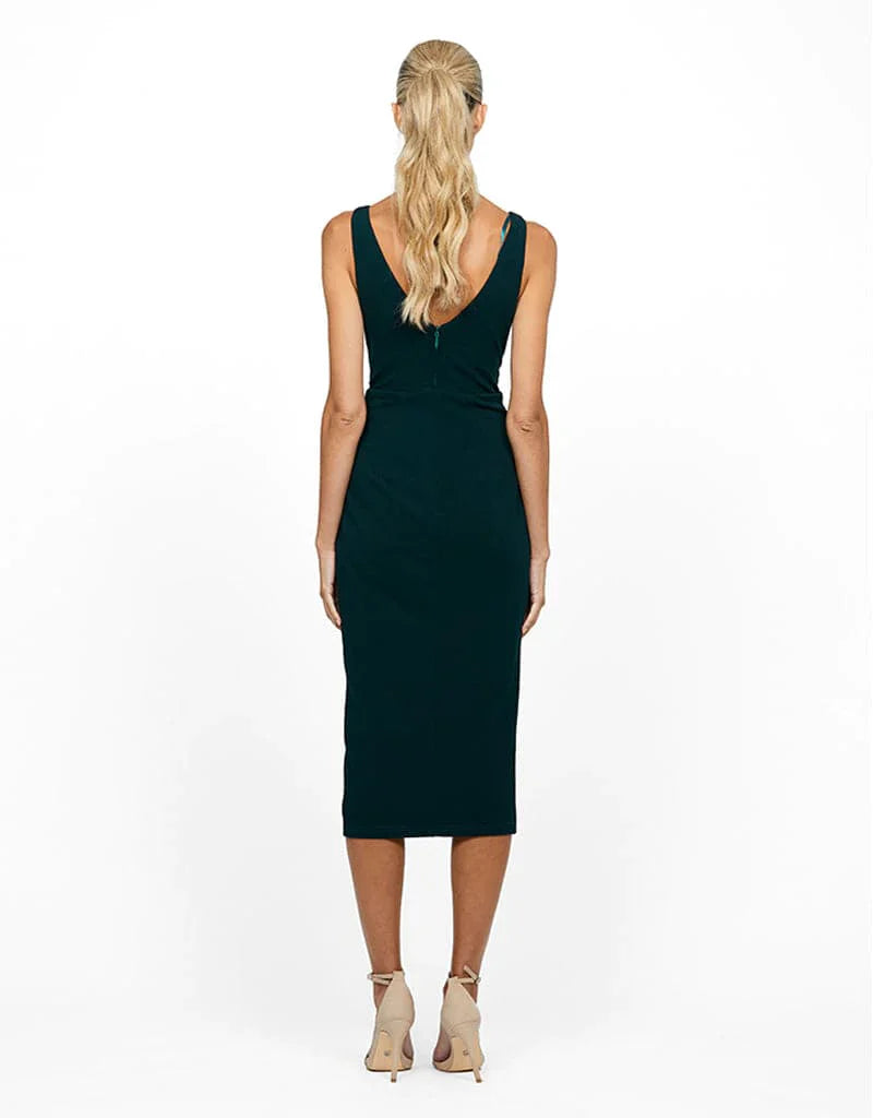 Dakota Neck Ruffle Midi