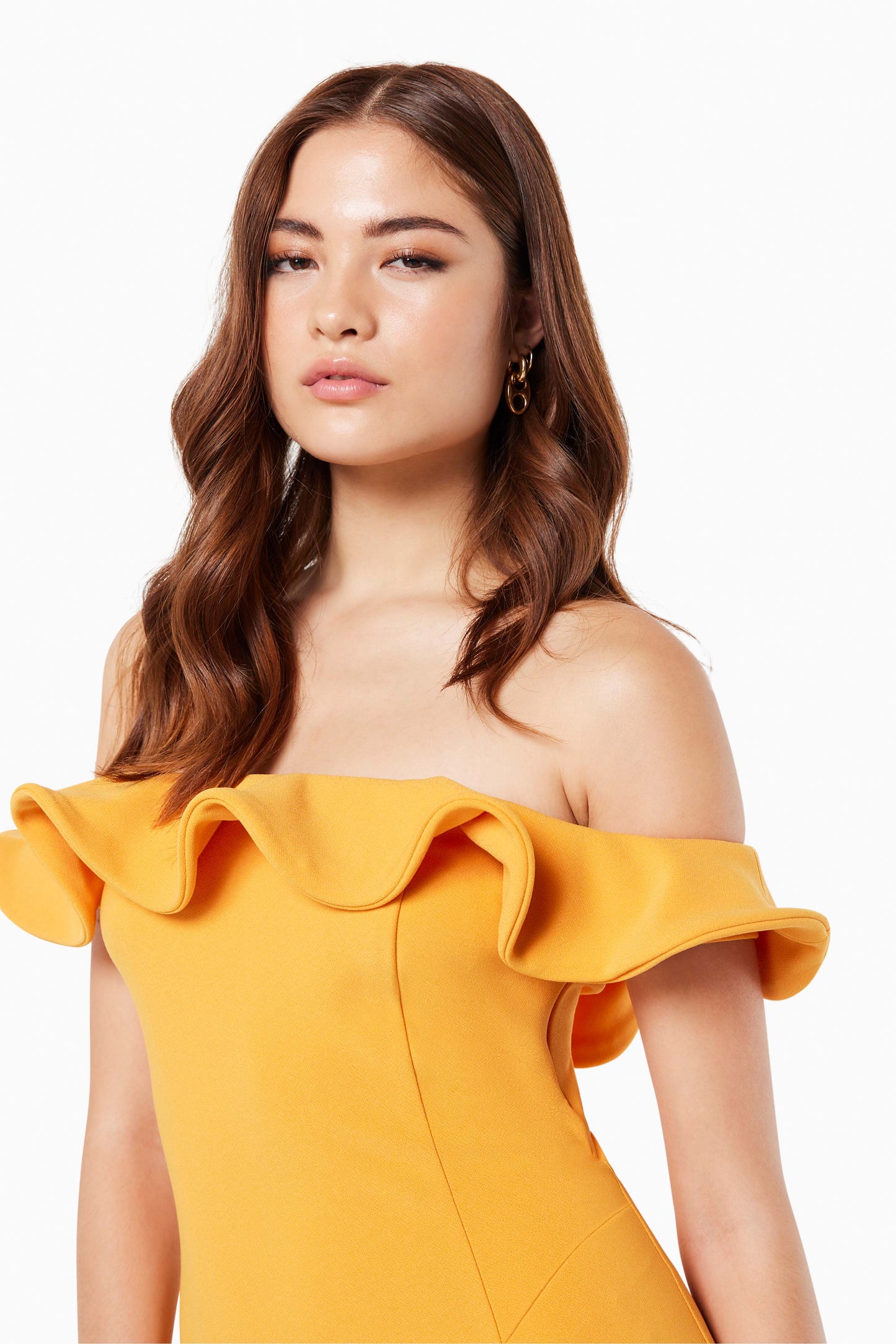 Dancehall Off Shoulder Midi Dress