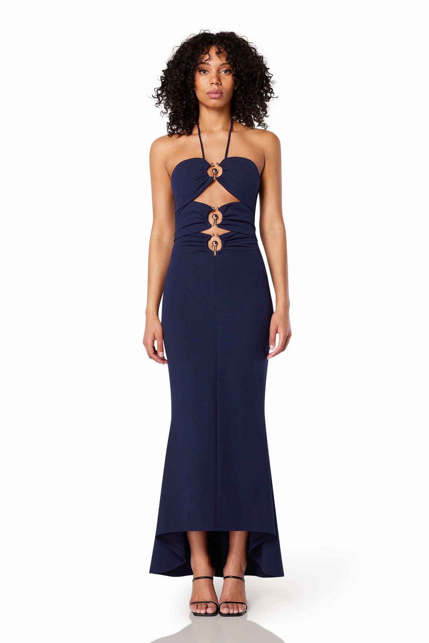 Lillie Halter Neck Maxi Dress