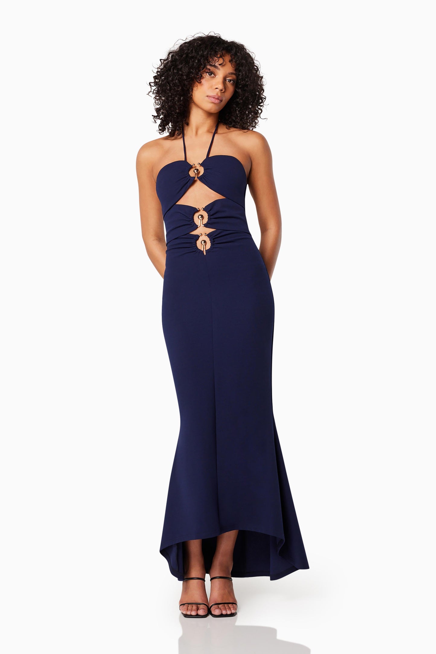 Lillie Halter Neck Maxi Dress