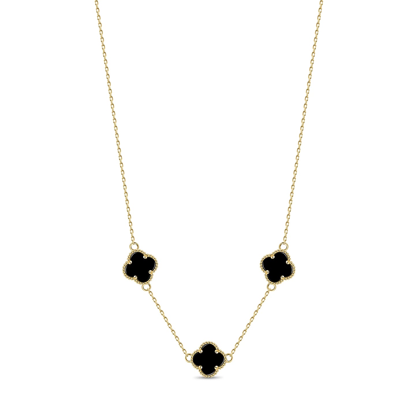 3 Motif Clover Necklace