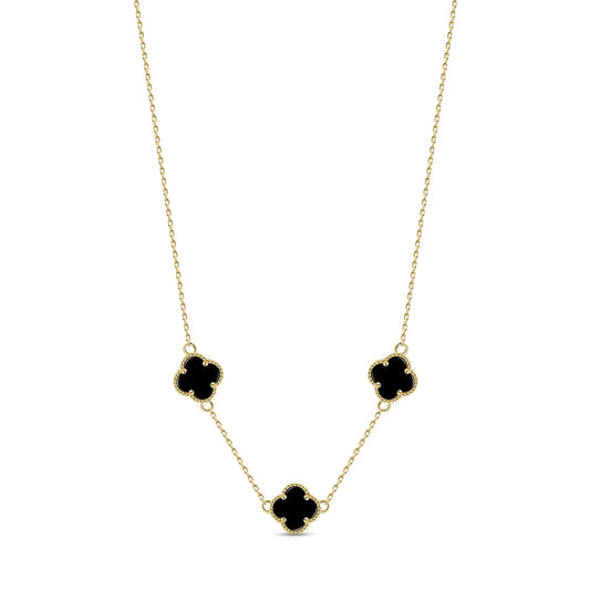 3 Motif Clover Necklace