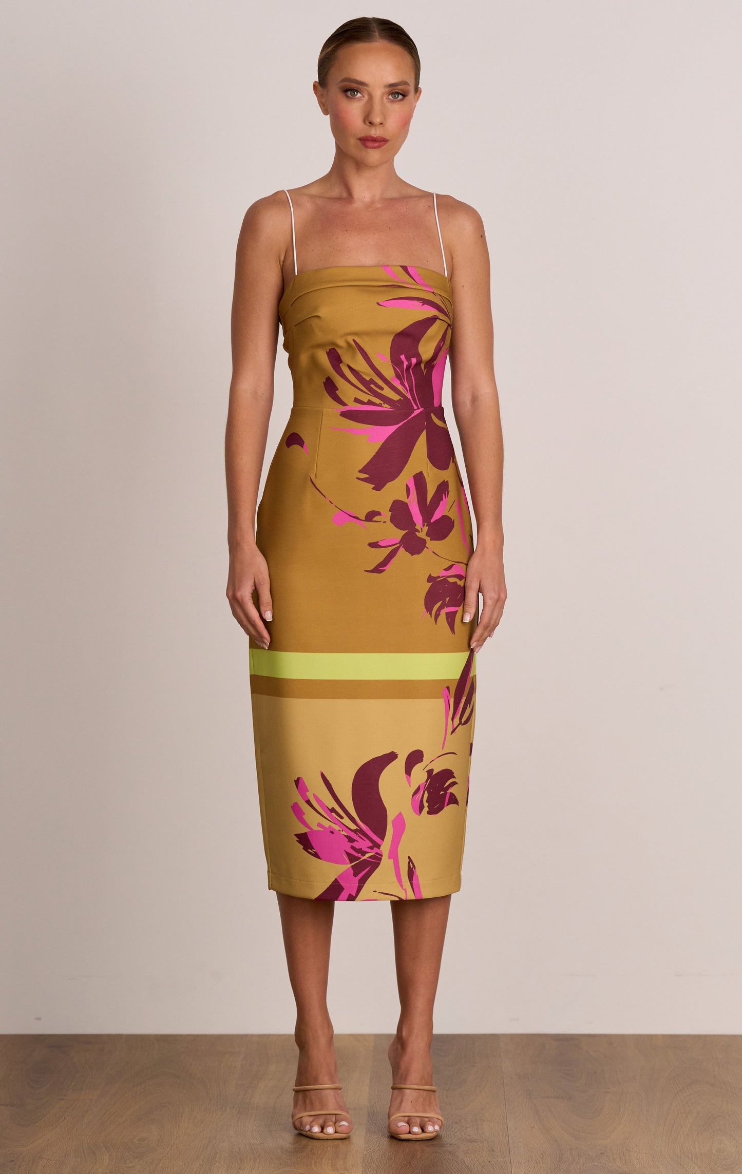 Flicker Strap Midi Dress