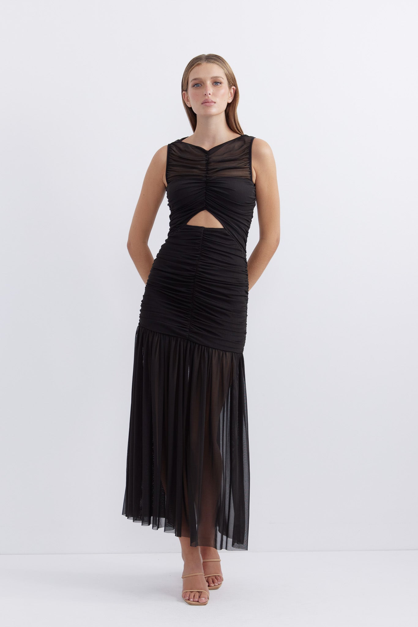 Lunar Hourglass Midi Dress