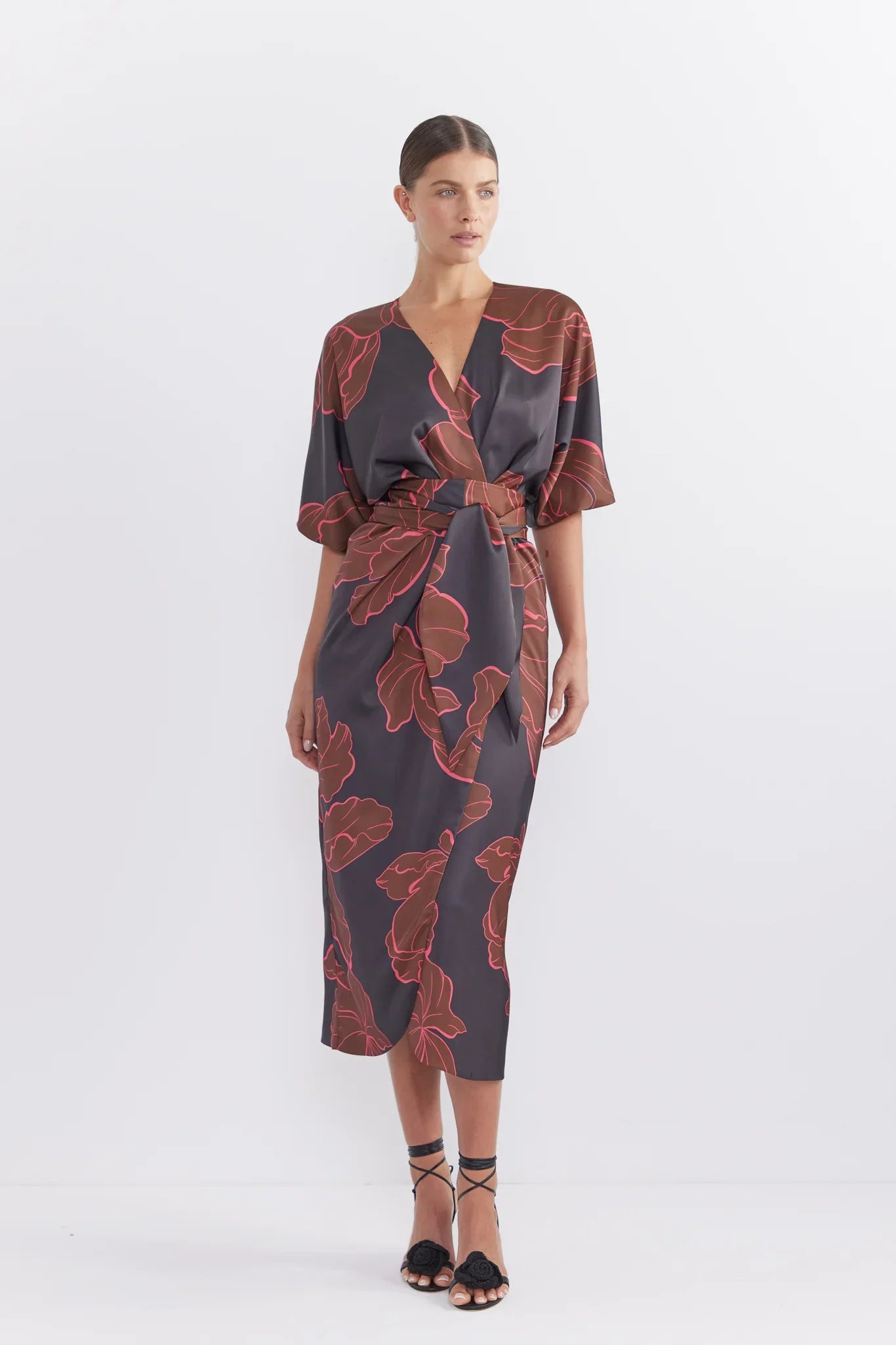 Farah Wrap Midi Dress