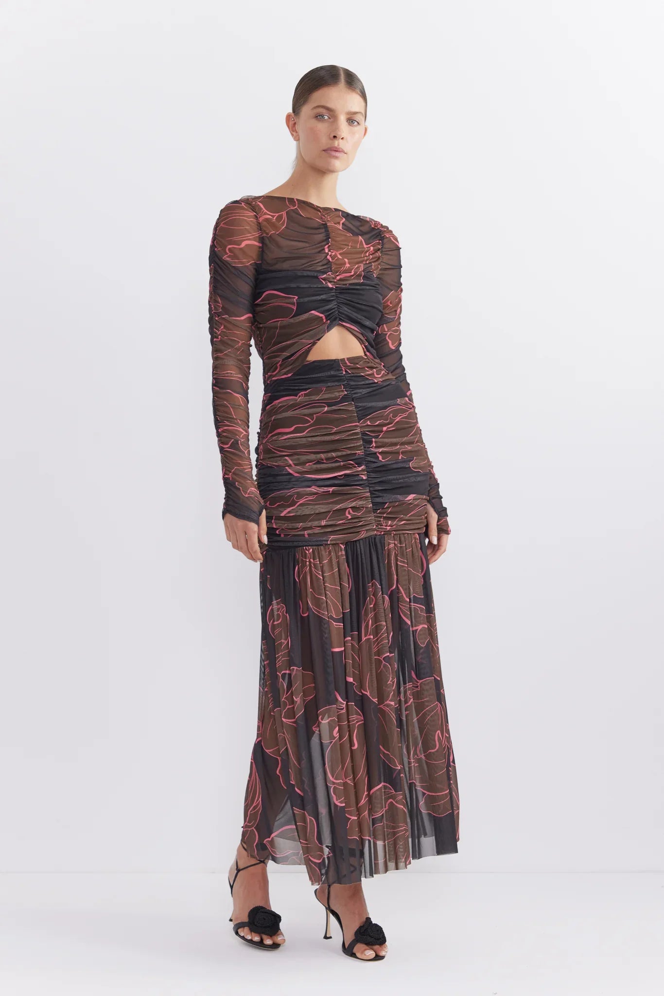 Rosetta Hourglass Midi Dress