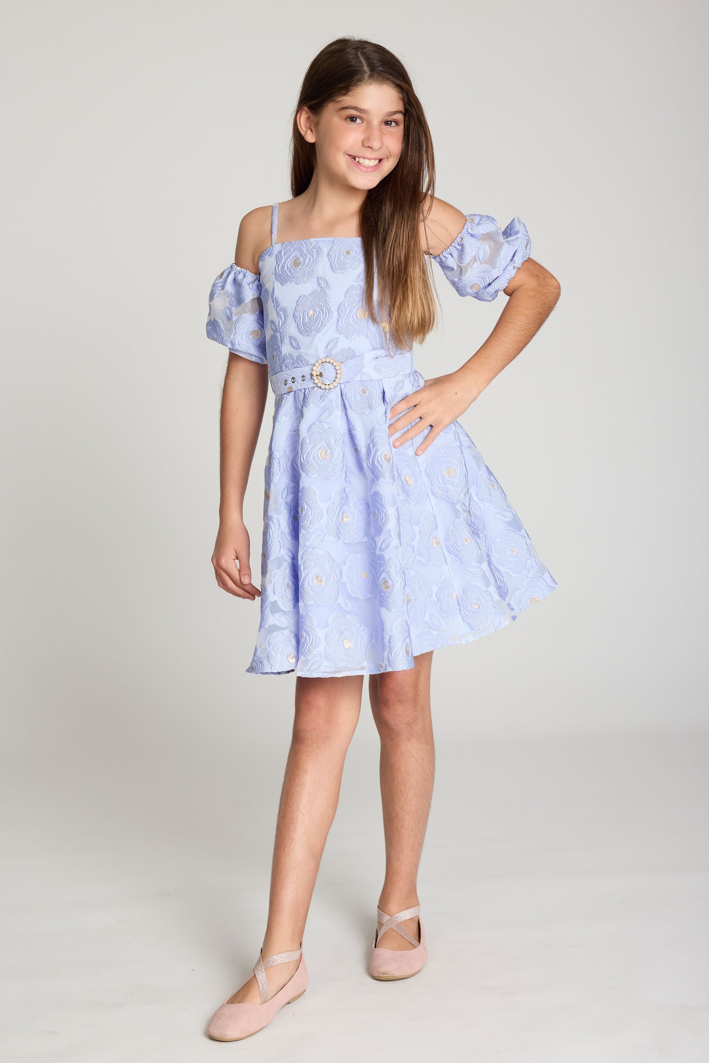 Kids Selena Puff Sleeve Dress