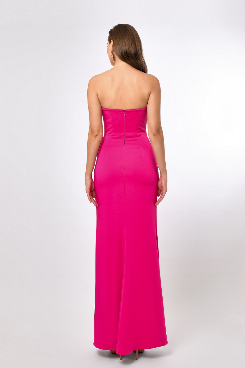 Callie Strapless Rosette Maxi